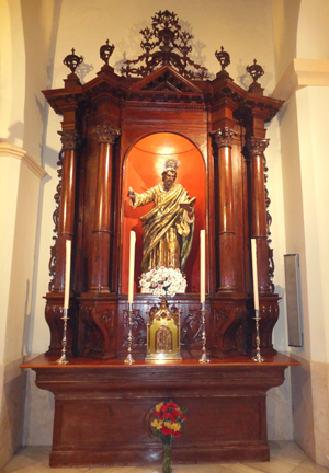 traslado del altar de san mateo